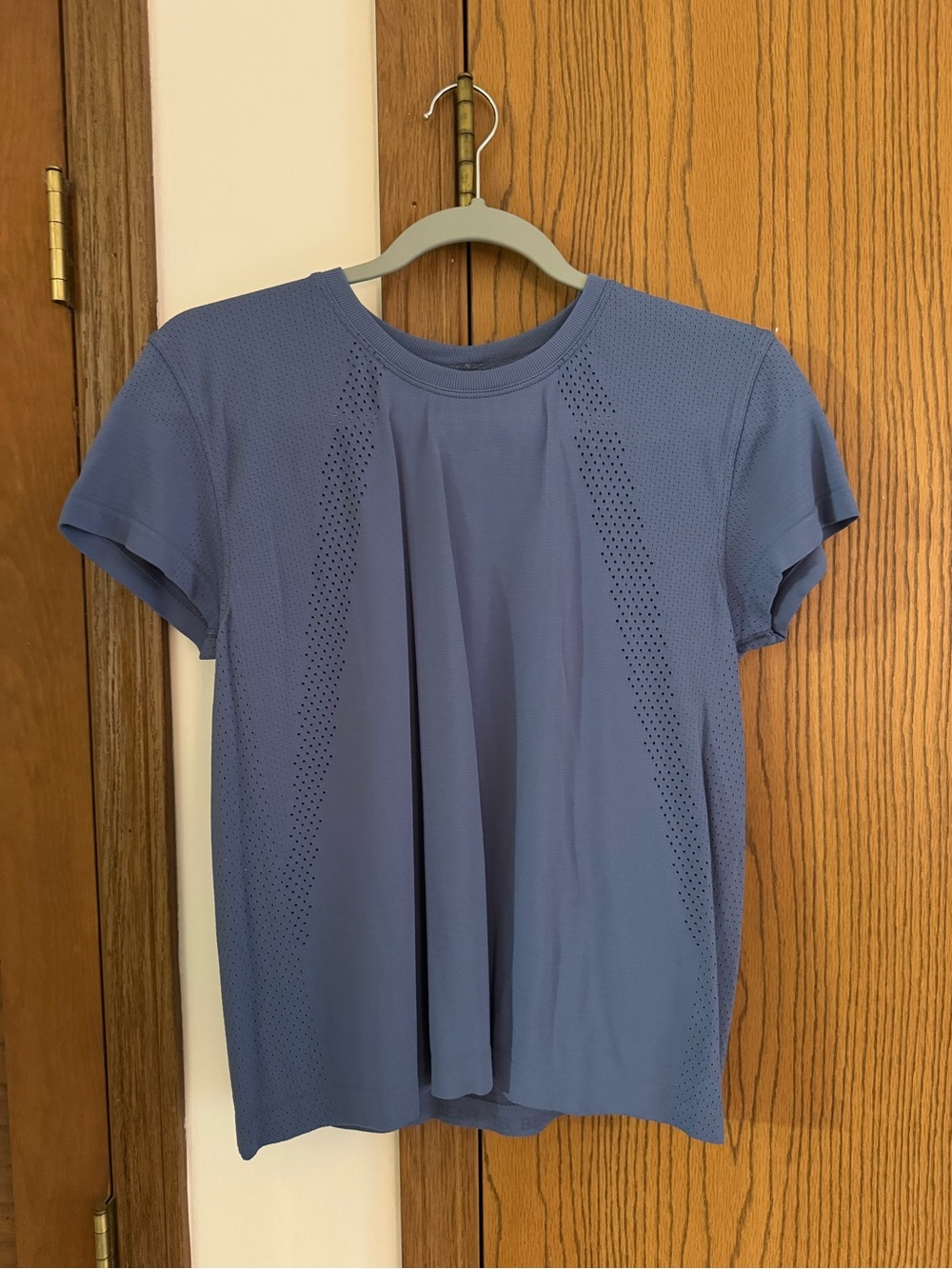 lululemon athletica Short Sleeve Perforated Tee - Dusty Blue